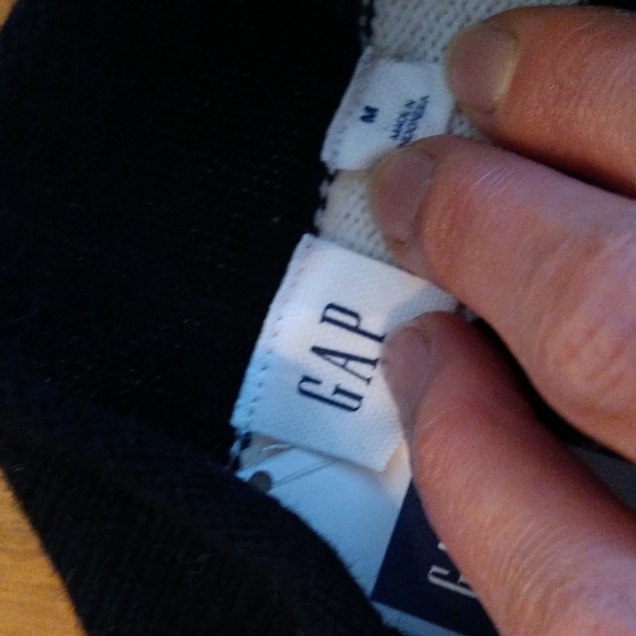 Size M Gap wool blend white and black striped turtleneck sweater - Picture 12 of 14